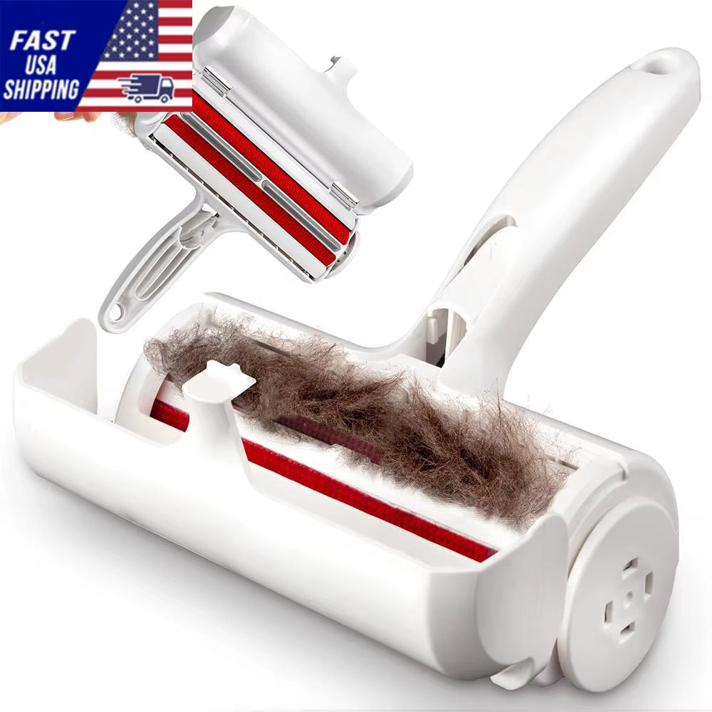 Pet Hair Remover and Reusable Lint Roller - Cat and Dog Hair Remover for Furniture, Couch, Carpet, Clothing and Bedding